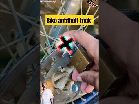 Bike lock and antitheft trick| disc plate and bike chain