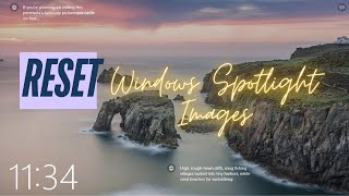 How to Reset Windows Spotlight on Windows 11 | Fix Black Lock Screen & Spotlight Not Working