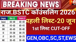 Rajasthan BSTC Counseling 2026/Bstc 2026 cut-off 2026/Raj Bstc counseling 2026/Raj Bstc cut-off 2026