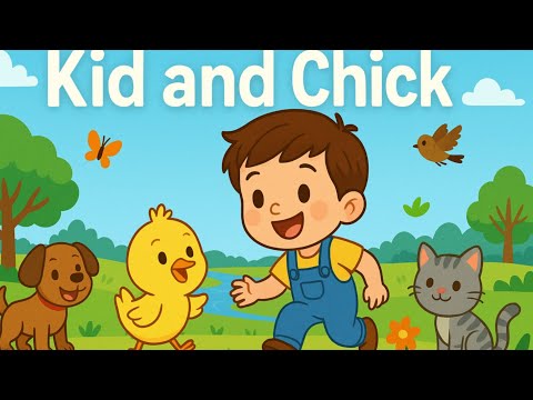 🐥✨ A little kid, a tiny chick... and a friendship so quick! 🌈