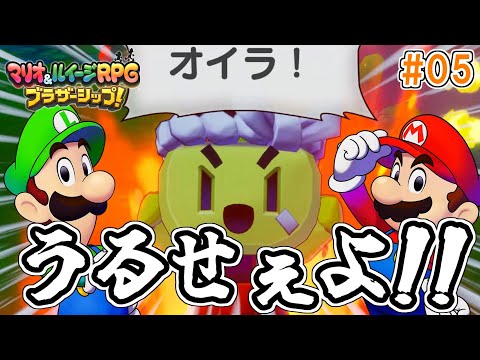 漂流島ジャン・グール島に来て早速うるさい奴【マリオ&ルイージRPGブラザーシップ実況】#05