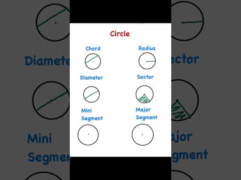 Parts of Circle #circle #maths #geometry #mathstricks #viral #short #shorts #ytshorts #douknow #yt