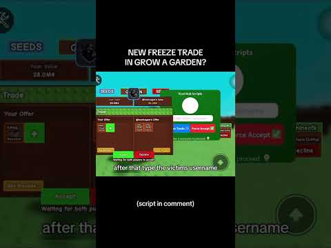 🔥 Updated Trade Freezer for Grow a Garden (2025 Version) #growagarden #fyp #trending #roblox