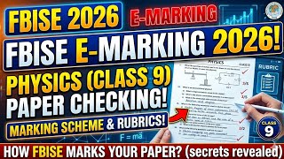FBISE E-Marking 2026: How Your Class 9 Physics Paper is Actually Checked | FBISE Paper Checking 2026