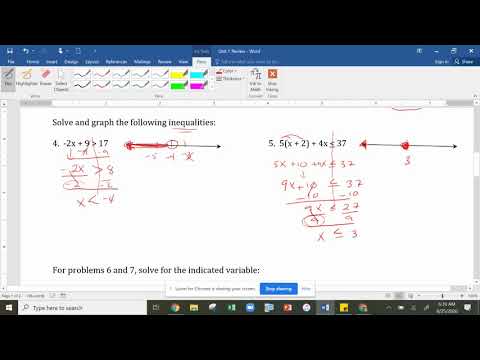 1 Test Review Video Lesson