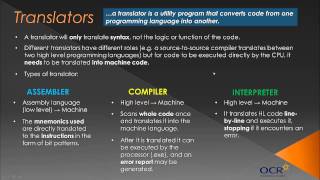 OCR GCSE Computing: Programming Languages - Topic 20 [OLD COURSE]