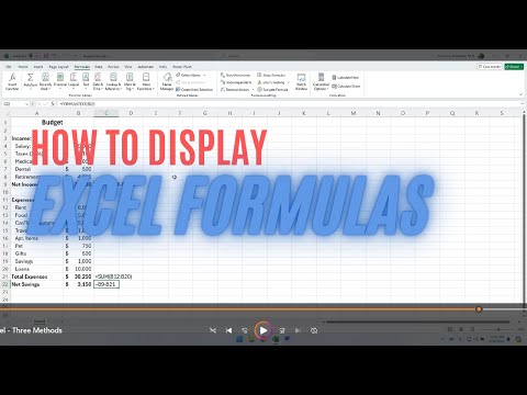 How to Display Formulas in Excel - Three Methods Approach