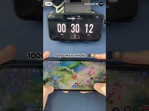 10000mah battery iphone 🔋📱 #viralvideo #smartphone #iPhone #ios #apple #ios18beta #smartgadgets