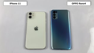 OPPO Reno4 vs iPhone 11 Speed Test, Camera Test, Display Test | Snapdragon 720G vs Apple A13 Bionic
