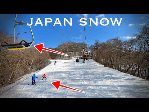 4K Japan Walk - Japan Snow Tour on Snowboard Nagano, Karuizawa