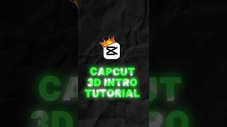CAPCUT 3D INTRO TUTORIAL ||