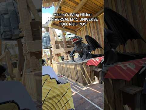 FIRST TIME ON HICCUPS WING GLIDERS AT UNIVERSAL EPIC UNIVERSE! WOW!!#epicuniverse #universalstudios