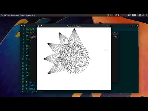 Concentric Pattern In Python using turtle Library