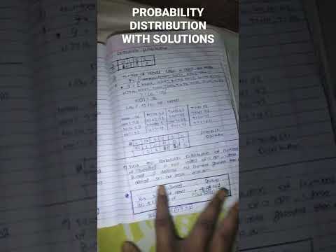 SOLUTIONS OF CHAPTER 7// MATHS // PROBABILITY DISTRIBUTION. MAHARASHTRA BOARD.
