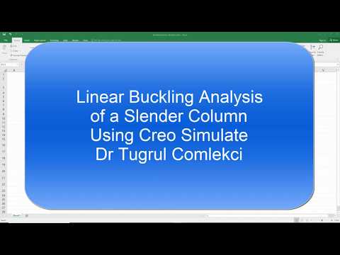 Linear Eigenvalue Buckling Analysis of a Slender Column Using Creo Simulate