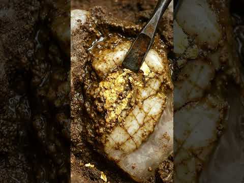 Gold Quartz 🪙😮 #GoldRush #Quartz