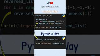Legacy vs Pythonic: Sequence Slicing Secret #Python
