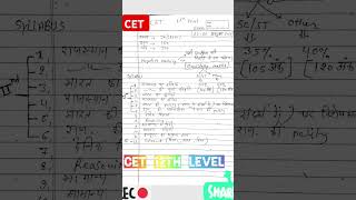 CET 12th Level Exam Pattern 2024❤️
