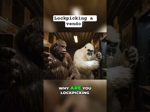 Yeti Lockpicking a vending machine #bigfootvlog