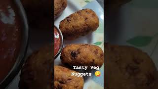 Tasty and Crispy Veg Nuggets 😋 #tryathome #easyandsimple #mouthwatering #tasty #tastyandcrispy