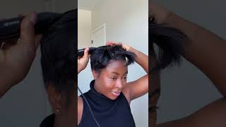Watch me Refresh My Pixie Cut #naturalhair #pixiecut #hairstyle #pixiehairstyle #hair #4chair