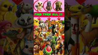 FIND ITALIAN BRAINROT ANIMALS #397 ‼️Write in the comment if you find it‼️#emojiquiz #김프로​ #유백합
