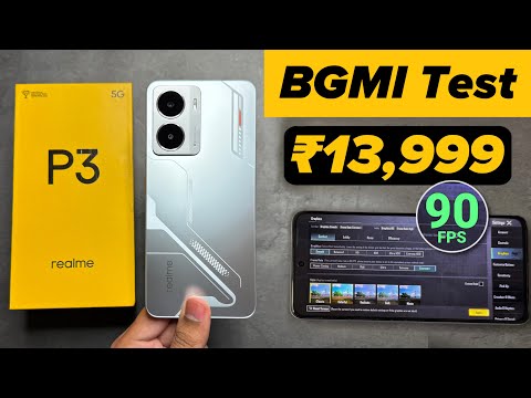 Realme P3 5G 90 BGMI Test with FPS Meter 🔥 90 FPS Extreme+ Graphics | Gaming Review in Hindi