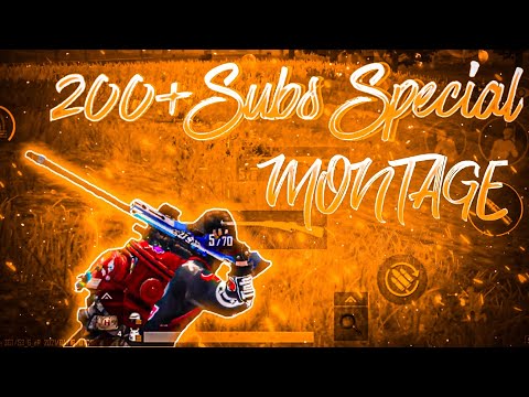 200+SUBSCRIBE SPECIAL MONTAGE PUBG MOBILE#200+subs#montage