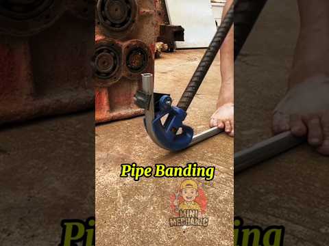 Easy way to band pipes by hand | #banding #mechanic #education #lathe #pipe