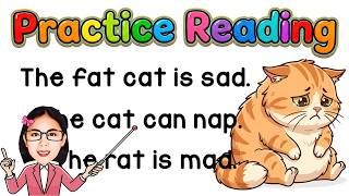 READING DRILL: CVC Sentences for Kindergarten & Grade 1| Phonics Practice |Reading Made Easy!