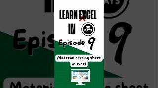 🚧📊 Excel for Construction - Episode 9!📊 Material costing sheet in excel | Bpa | Bpa Educators