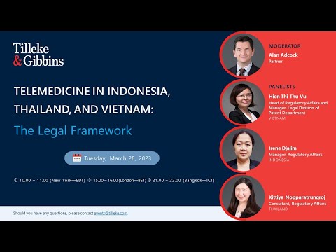 [EN] Telemedicine in Indonesia, Thailand, and Vietnam: The Legal Framework