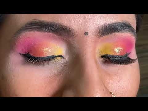 Haldi eye makeup tutorial