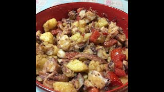 Totano alla catalana, totano con patate e cipolla ricetta veloce e facile