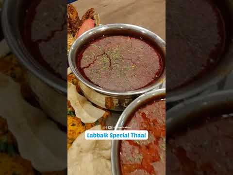 Biggest Non Veg Thaal in Pune | Labbaik Multicuisine Restaurant | Camp Pune #shorts #pune