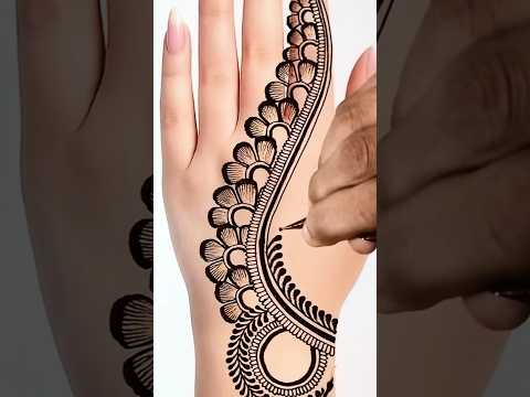 Easy mehndi design#shorts #mehndi #mehmdi #ytshorts #shortsfeed #reels #reel
