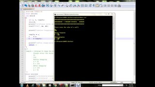C PROGRAM TO SWAP  TWO NUMBERS DEMO