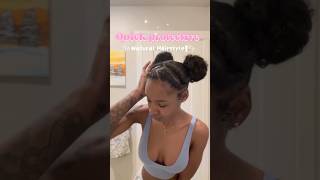 Quick Protective Natural Hairstyle💗 #naturalhair #hairstyles #quickhairstyles #protectivestyles
