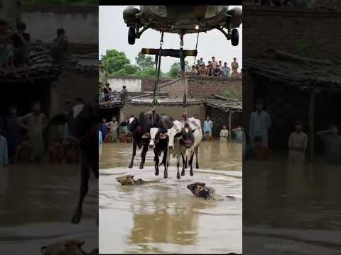 Rescue from the Rising Water #yt #ytshorts #shortvedio2025 #flood2025 #youtubeshorts