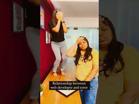 Relationship between developer and error #shorts #youtubeshorts #ytshorts #comedy