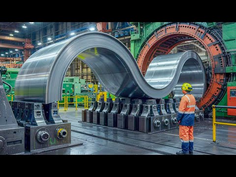 Extreme Mega Steel Bending Machines Creating Huge Curve Metal Structures - Incredible Technology
