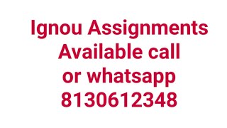 Ignou solved assignmet BEGC 131