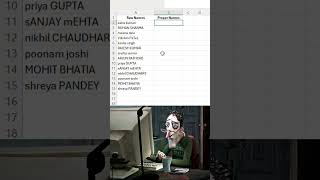 How to use Proper function in excel