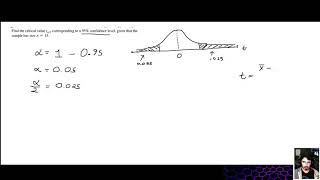 STAT 117: Finding the critical value of a t-distribution