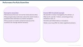 Series 65 Exam Lesson 69. Ethical Practices and Fiduciary Obligations - Compensation
