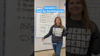 Geometry: Tests for Parallelograms #iteachalgebra #geometry #mathematics #teacher #math
