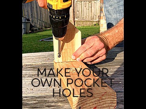 How to make your own pocket holes without a Kreg Jig