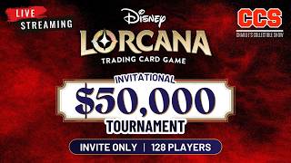 CCS $50K Invitational Tournament! | Disney Lorcana Live Stream