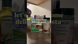 simple & easy meal: making a pasta salad 🥗 #quickandeasymeal #mealprepwithme #pastalover