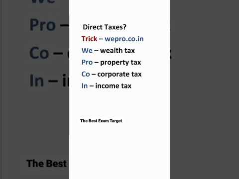 Direct Taxes || The Best Exam Target #upsc #geography #geography #ssc #shorts